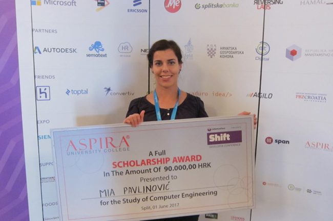 Aspira_shift_stipendija_Mia_Pavlinovic Aspira stipendija