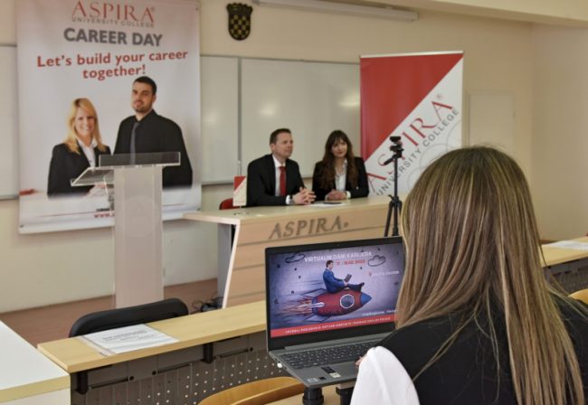 Split, 17.02.2022 – Virtualni dani kariera u Visokom ucilistu Aspira