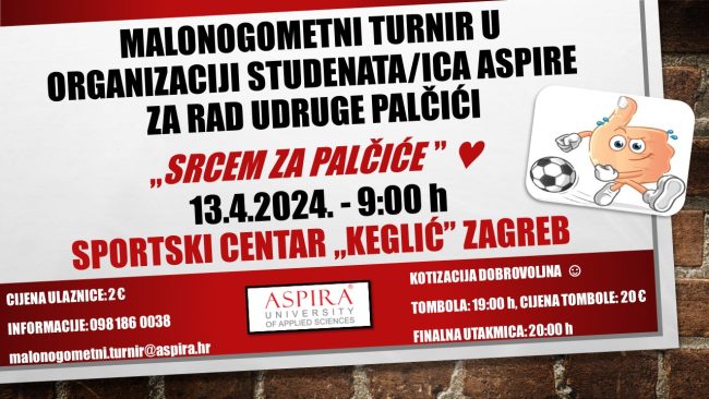 Malonogometni turnir u organizaciji studenata Aspire za rad udruge Palčići