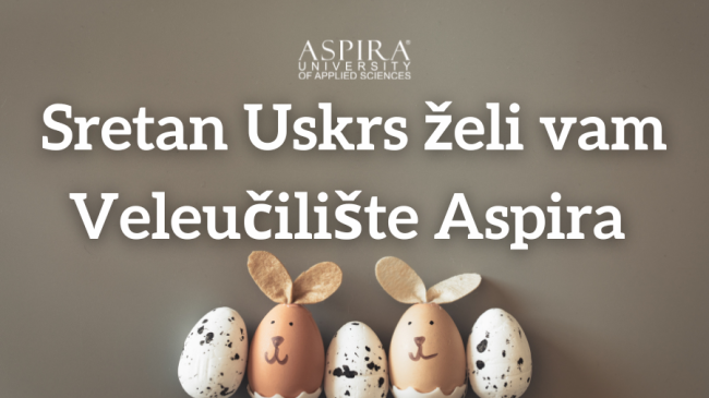 Sretan Uskrs želi vam Veleučilište Aspira