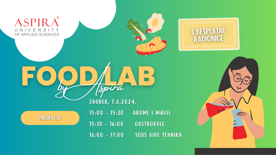Aspira Food lab čeka na tebe u Zagrebu! Veleučilište ASPIRA